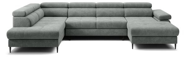 Colțar lemn masiv Cordoba III extensibil, 346 × 203 × 76 cm - Stânga