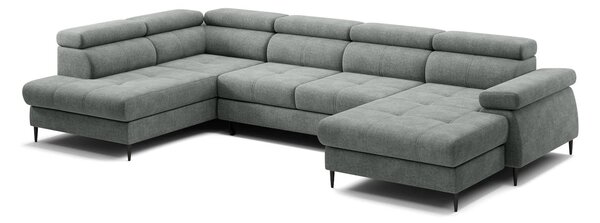 Colțar lemn masiv Cordoba III extensibil, 346 × 203 × 76 cm - Stânga