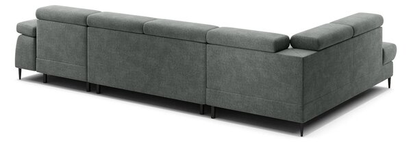 Colțar lemn masiv Cordoba III extensibil, 346 × 203 × 76 cm - Stânga