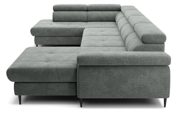 Colțar lemn masiv Cordoba III extensibil, 346 × 203 × 76 cm - Stânga