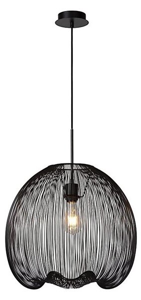 Lucide 20401/45/30 - Lampa suspendata WIRIO 1xE27/60W/230V negru 46 cm