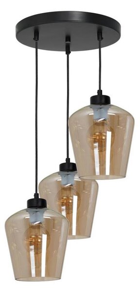Lustră pe cablu SANTIAGO 3xE27/60W/230V maro