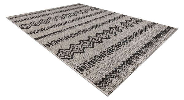 Covor sisal Floorlux 20510 argintiu si negru