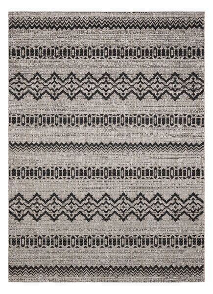 Covor sisal Floorlux 20510 argintiu si negru
