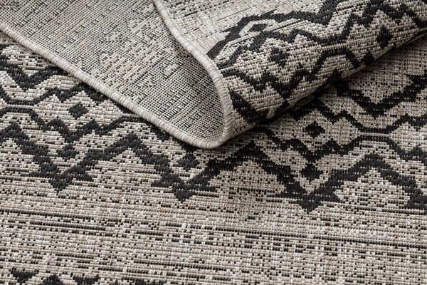 Covor sisal Floorlux 20510 argintiu si negru