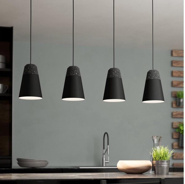 Eglo 99545 - Candelabru suspendat pe cablu CANTERRAS 4xE27/40W/230V