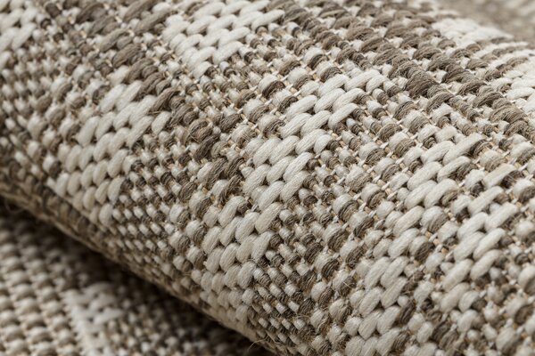 Covor sisal Floorlux 20504 Frunze şampanie si gri Junglă
