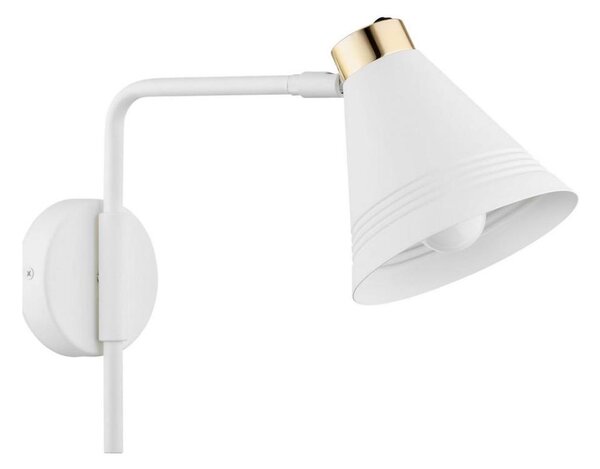 Lampă de perete AVALONE 1xE27/15W/230V 34 cm albă/aurie Argon 8006