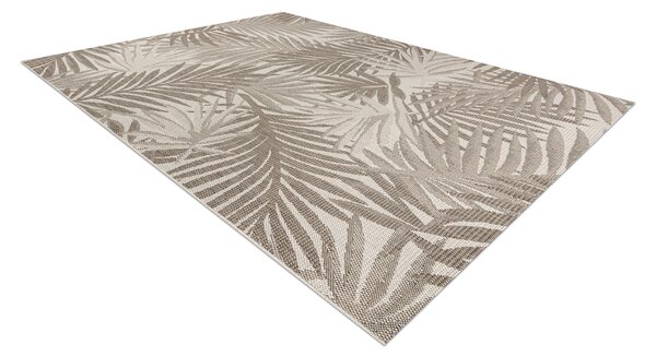 Covor sisal Floorlux 20504 Frunze şampanie si gri Junglă