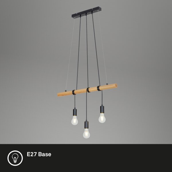 Lustră pe cablu Briloner 4015035 3xE27/25W/230V