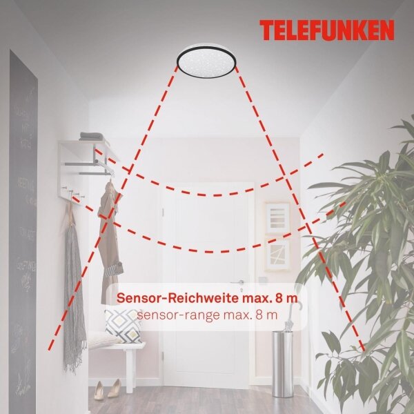 Plafonieră LED pentru baie Telefunken 318305TF LED/16W/230V d. 28 cm