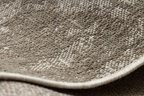 Covor sisal Floorlux 20491 Flori şampanie si gri