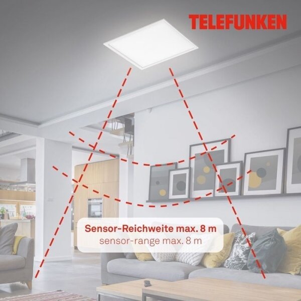 Panou LED aplicat cu senzor Telefunken 308806TF LED/25W/230V 4000K