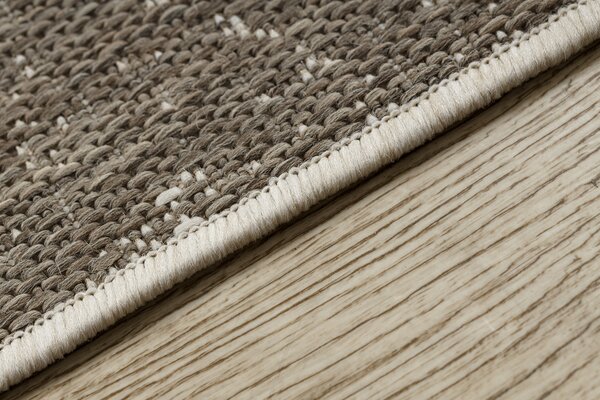 Covor sisal Floorlux 20491 Flori şampanie si gri