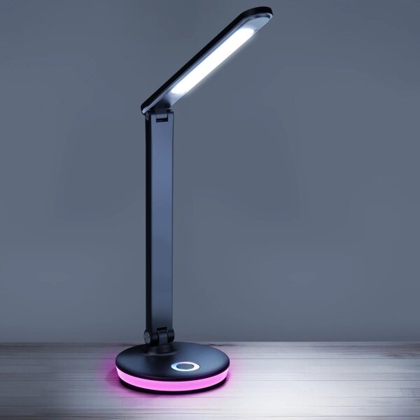 Lampă LED RGBW tactilă dimabilă de masă NEPTUN LED/7W/230V negru