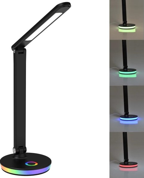 Lampă LED RGBW tactilă dimabilă de masă NEPTUN LED/7W/230V negru