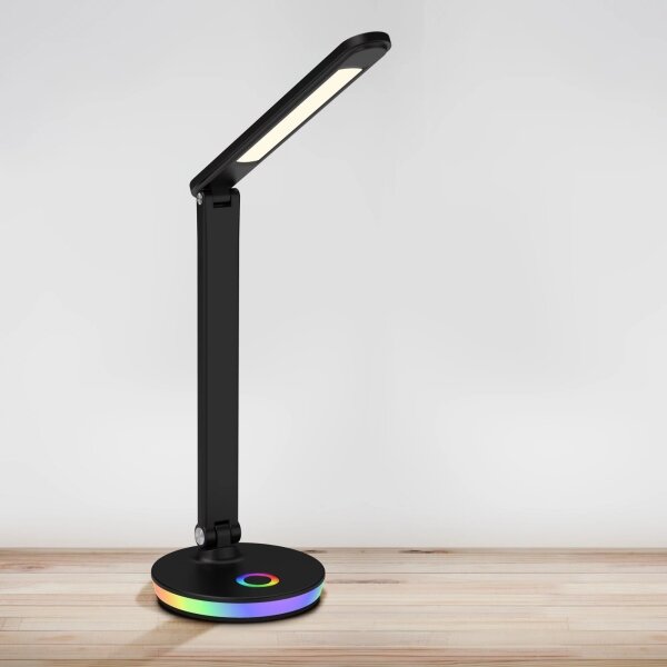 Lampă LED RGBW tactilă dimabilă de masă NEPTUN LED/7W/230V negru