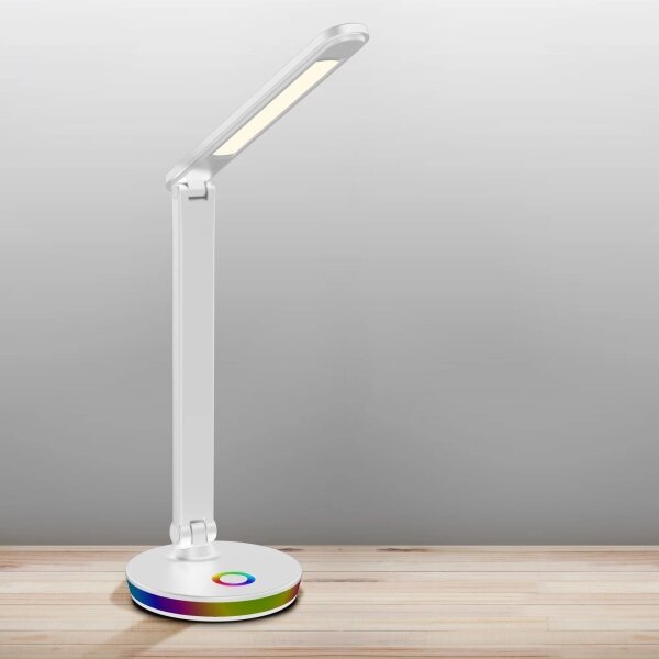 Lampă LED RGBW tactilă dimabilă de masă NEPTUN LED/7W/230V alb