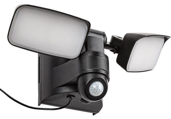 Rabalux 77091 - LED lampă solară de perete LESZNO 2xLED/5W/3,7V IP54 negru