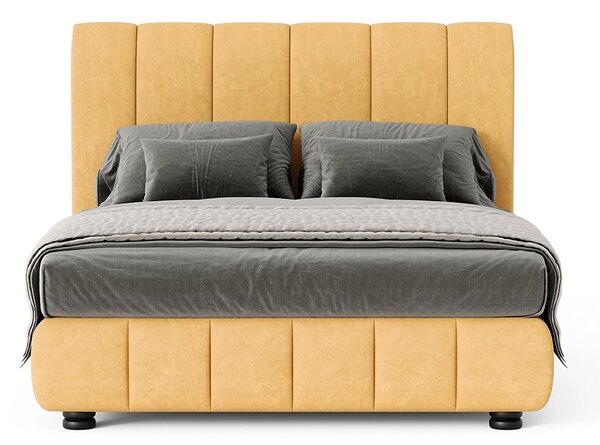 Pat tapițat Sophie cu saltea, 120/140/160/180 cm - 120x200