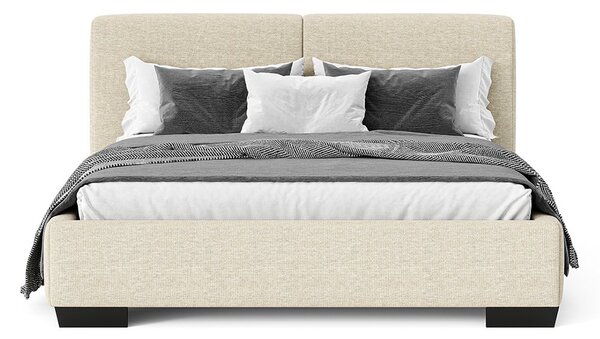 Pat tapițat Loft cu saltea, 140/160/180 cm - 140x200