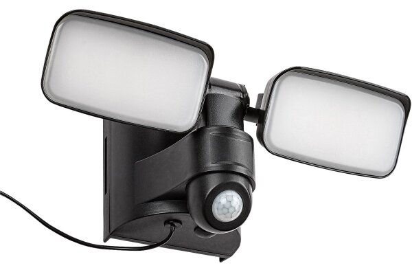 Rabalux 77091 - LED lampă solară de perete LESZNO 2xLED/5W/3,7V IP54 negru