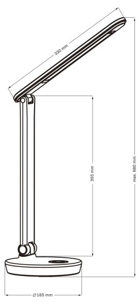 Lampă LED RGBW tactilă dimabilă de masă NEPTUN LED/7W/230V alb