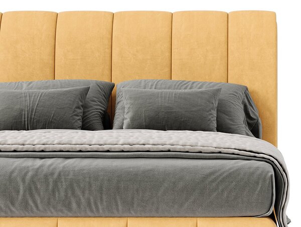 Pat tapițat Sophie cu saltea, 120/140/160/180 cm - 120x200