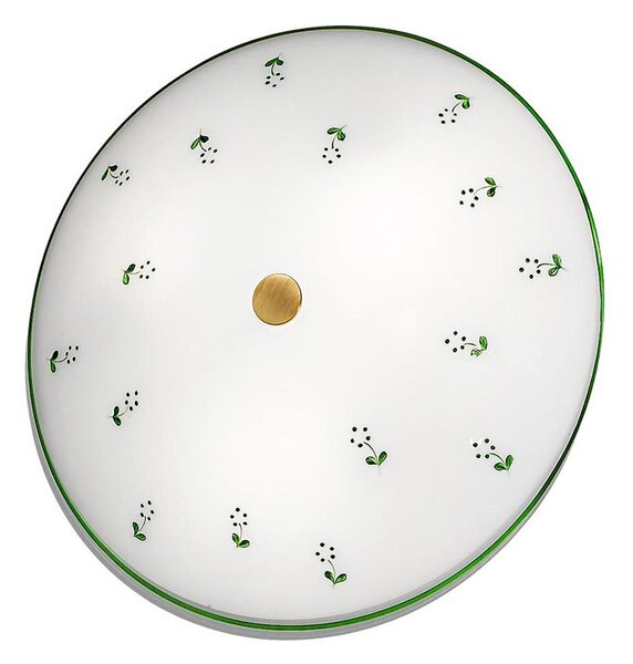 Plafonieră Kolarz 731.U13.4.21 NONNA 3xE27/60W/230V d. 42 cm verde/alamă