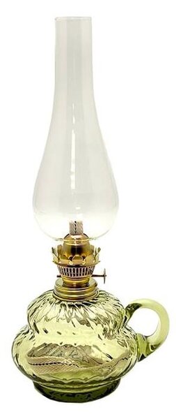 Lampă cu gaz lampant ANNA 34 cm verde-pădure carouri