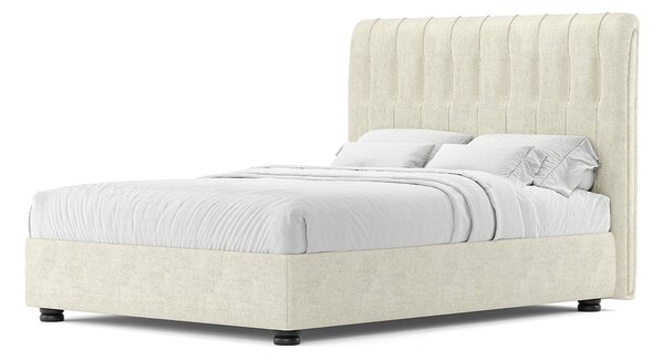 Pat lemn masiv tapitat Florence 120/140/160/180cm - 120x200