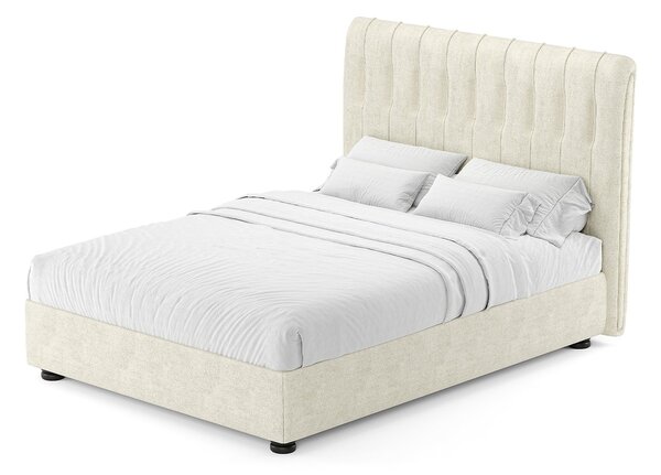 Pat lemn masiv tapitat Florence 120/140/160/180cm - 120x200