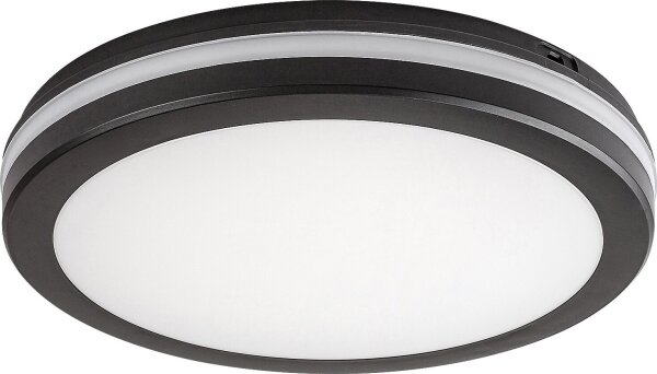 Rabalux 77035 - Plafonieră LED pentru baie INDRE, 28W, 230V, IP54, negru