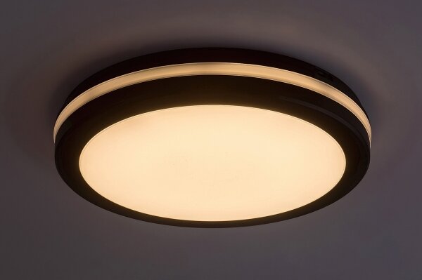 Rabalux 77035 - Plafonieră LED pentru baie INDRE, 28W, 230V, IP54, negru