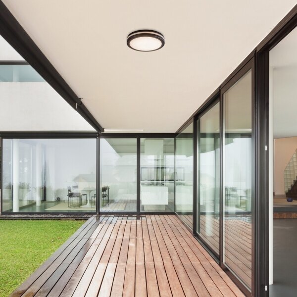 Rabalux 77035 - Plafonieră LED pentru baie INDRE, 28W, 230V, IP54, negru