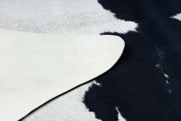Covor Artificial Cowhide, Vaca G5069-1 alb negru din piele