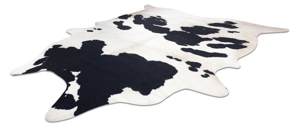Covor Artificial Cowhide, Vaca G5069-1 alb negru din piele