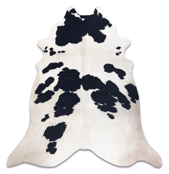 Covor Artificial Cowhide, Vaca G5069-1 alb negru din piele