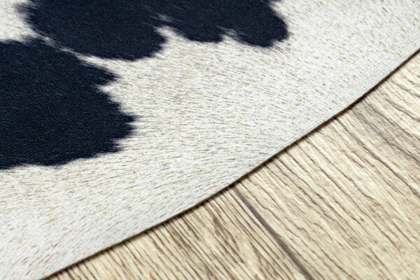 Covor Artificial Cowhide, Vaca G5069-1 alb negru din piele