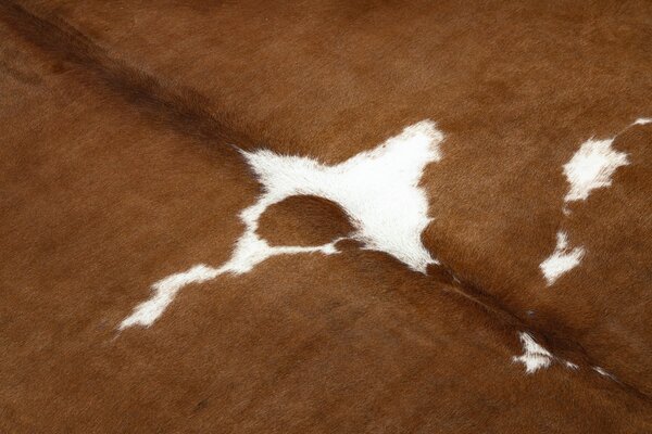 Covor Artificial Cowhide, Vaca G5070-2 maro alb din piele