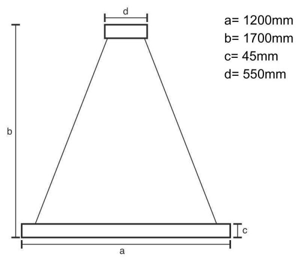 Lustră LED pe cablu LED/22W/230V 4000K 120 cm pin/lemn masiv