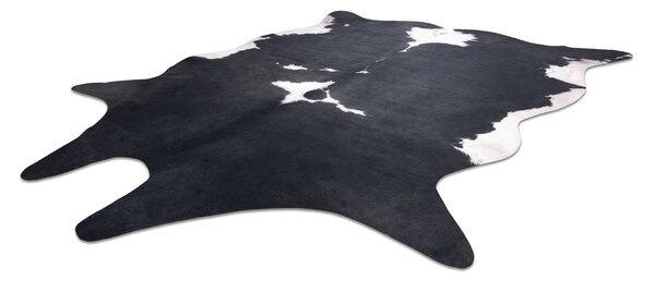 Covor Artificial Cowhide, Vaca G5070-3 negru alb din piele