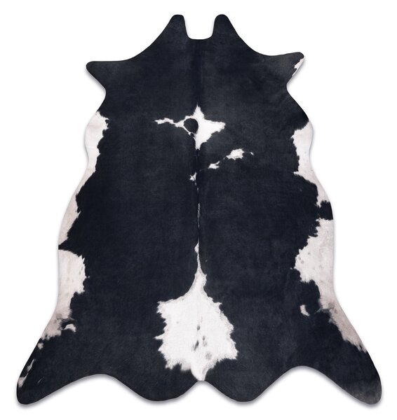 Covor Artificial Cowhide, Vaca G5070-3 negru alb din piele