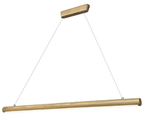 Lustră LED pe cablu LED/26W/230V 4000K 150 cm frasin/lemn masiv