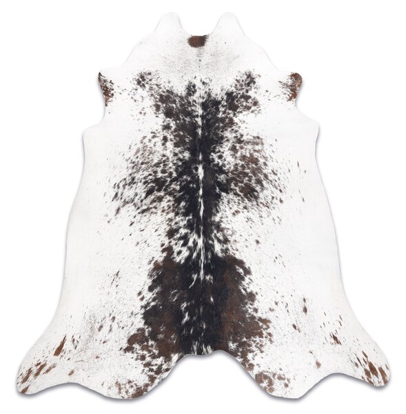 Covor Artificial Cowhide, Vaca G5074-1 alb maro din piele