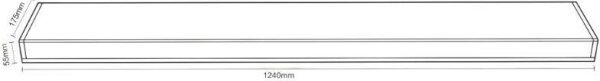 Corp de iluminat fluorescent 2xG13/18W/230V 124 cm
