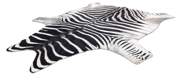Covor Artificial Cowhide, Zebră G5128-1 alb negru din piele