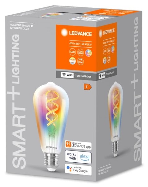 Bec LED RGBW dimabil Ledvance SMART+ E27/4,8W/230V 2700-6500K Wi-Fi