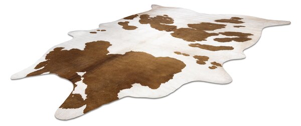 Covor Artificial Cowhide, Vaca G5069-2 alb maro din piele