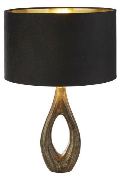 Lampă de masă Searchlight EU86531BK BUCKLOW 1xE27/60W/230V alamă